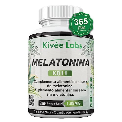 Las 10 pastillas tranquilizantes más valoradas en Amazon 2 365 Comprimidos Melatonina Pura 1,99 mg (Suministro 1 Año) | Rápida Asimilación | Suministro para 1 año | Ayuda con el insomnio y trastornos del sueño | Vegano sin OMG | Fabricado en España