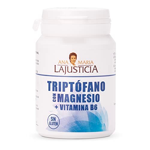 Productos y Pastillas para la Ansiedad Sin Receta Médica 26 Ana Maria Lajusticia - Triptófano con magnesio + VIT B6 – 60 comprimidos, Reduce la ansiedad, el cansancio y regula el reloj interno, Apto para veganos, Envase para 30 días de tratamiento