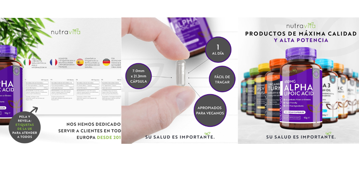Acido Alfa Lipoico Nutravita Vegano Para veganos