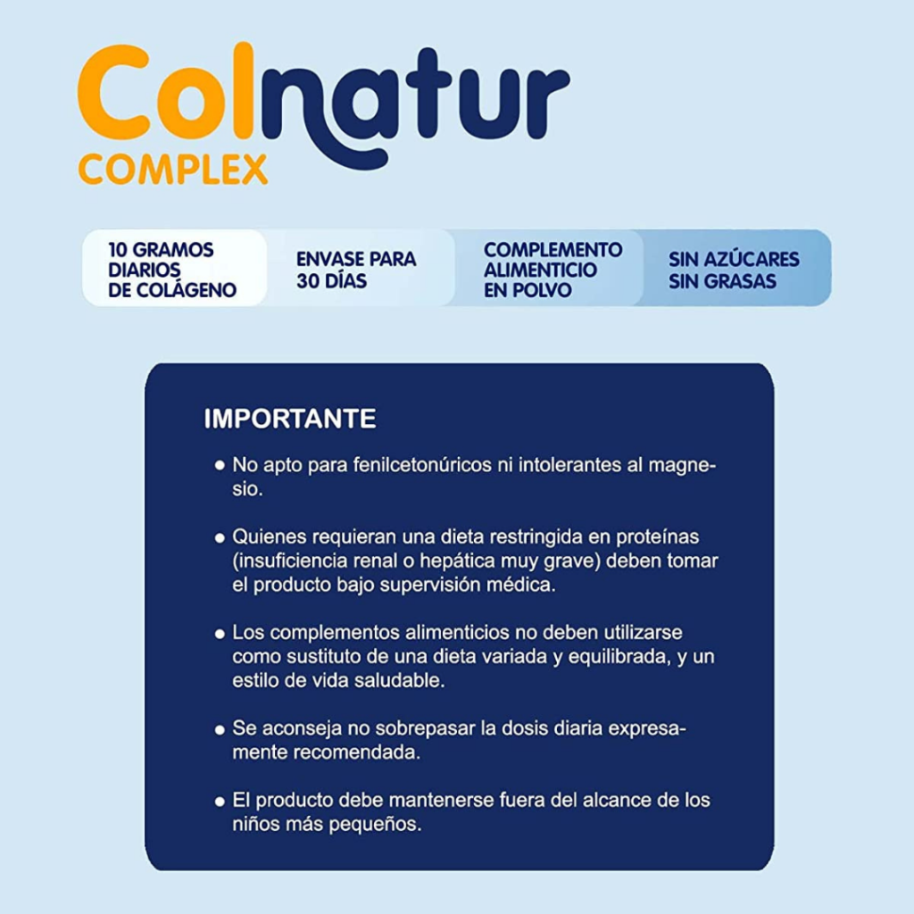 Colnatur Complex Neutro - Colágeno con Magnesio y Vitamina C para Músculos y Articulaciones