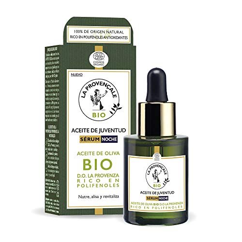La Provençale Bio Oil Sérum de Noche Antiedad con Aceite de Oliva Ecológico rico en Polifenoles Antioxidantes, 30ml