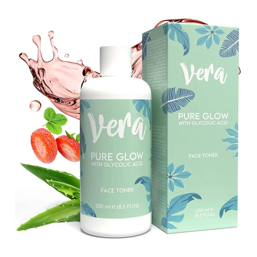 VERA Tónico Exfoliante Facial Natural con Acido Glicolico Puro (AHA) - Peeling Facial